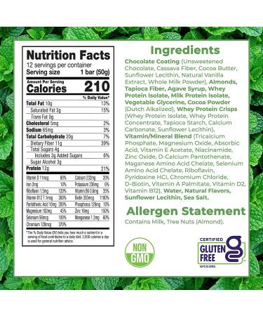 Stabilyze Nutrition Bars Variety Pack | Gluten-Free Snacks with Essential Vitamins & Minerals | Mint, Coconut & Hazelnut Flavors | Low Sugar, Low Carb Protein Bars (12 Pack) - Buy Online on GoSupps.com