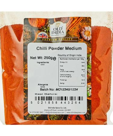 Old India Medium Chilli Powder 250g - Premium Quality Spice Blend - Buy Online on GoSupps.com