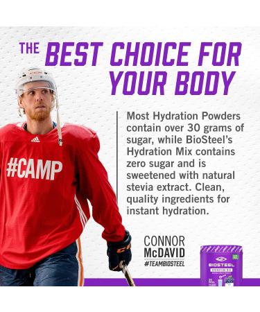Buy BioSteel Sugar-Free Hydration Mix with Electrolytes - Grape Flavor 20 Servings | Shop Internationally - Buy Online on GoSupps.com