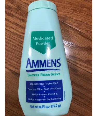 Ammens Shower Fresh Scent Medicated Powder 6.25 oz