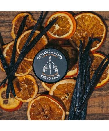 Outlaws & Gents Orange Vanilla Beard Balm | All-Natural Beard Care for Men | Condition Style & Reduce Itchiness - Buy Online on GoSupps.com