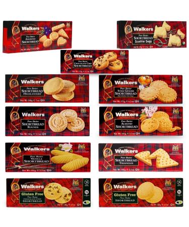 Walkers Shortbread Cookie Pick N Mix - Create Custom Cookie Combo with 10+ Flavours | Almond Assorted Chocolate Chip Vanilla | Perfect Cookie Gift Set for Cookie Lovers Pack 2 Pack of 2
