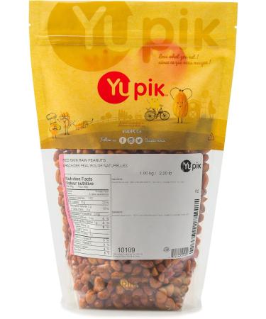 Yupik Red Skin Raw Peanuts 1 kg Kosher Unroasted Unsalted High in Fiber Buttery Nut Low in Carb Cholesterol-Free Healthy Snacks 1 kg (Pack of 1) - Buy Online on GoSupps.com