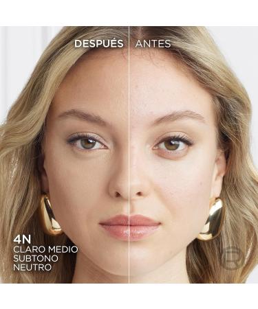  L'Oreal Paris L'Or al Paris Accord Parfait Foundation - 4.N - Natural Coverage Foundation with Hyaluronic Acid & SPF 15-30ml - Buy Online on GoSupps.com