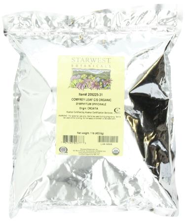 Starwest Botanicals Organic Comfrey Leaf Cut and Sifted, 1 Pound Bulk Bag (B003AYEHGG) - Buy Online on GoSupps.com