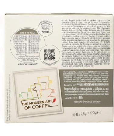 Nescafe Nescaf Dolce Gusto BARISTA - Coffee - Pack of 16 - 120g - Buy Online on GoSupps.com