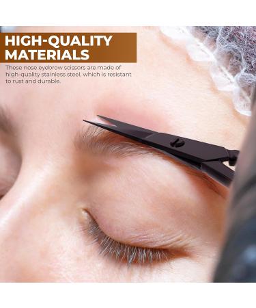 Utopia Care Facial Scissors for Men & Women - Precision Small Scissors for Beard Nose Mustache & Eyebrows Hair - Black - Buy Online on GoSupps.com