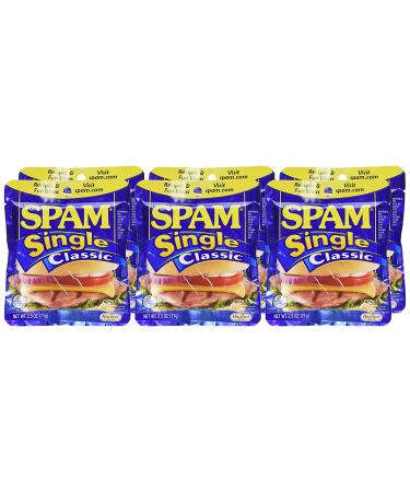 SPAM Single 2.5oz Pouches - Pack of 6 | Convenient and Delicious On-the-Go Option - Buy Online on GoSupps.com