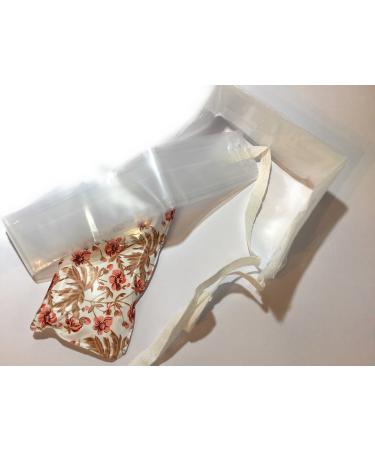 niavida 4 x rain Cover Unisex Transparent Without Print with 2 Bands Surface Approx. 50 x 44 cm