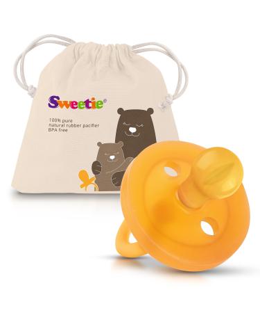 Sweetie rubber pacifier round 1 piece size 0-6 pieces