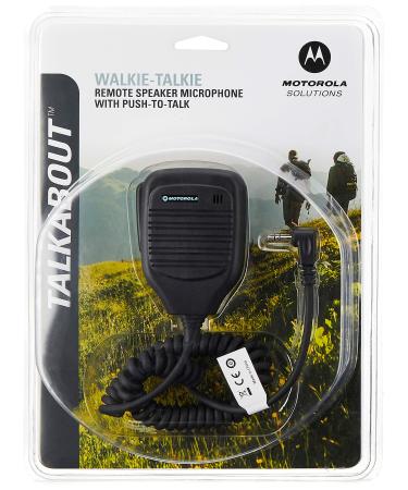 Motorola 53724 Remote Speaker Microphone (Black) Black One Size