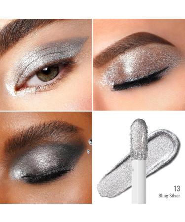  oulac Oulac Liquid Eyeshadow glittery metallic to brighten the eyes liquid eyeliner with a shimmering finish glossy finish smooth eye makeup vegan and - Buy Online on GoSupps.com