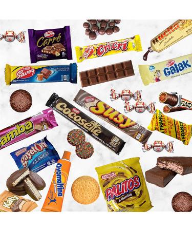Venezuelan Sweet Snacks Gift Box - International Treats Assortment - Wafer Cookies, Chocolates, Cocosette, Susy, Toronto, Nucita, Galak, Bocadillos & More (20 Count) - Buy Online on GoSupps.com