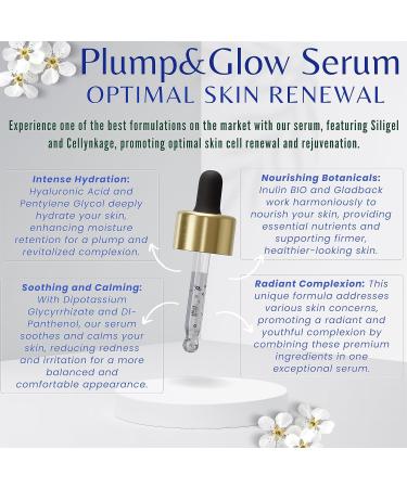 Plump&Glow Serum - Hydrating Skincare with Inulin BIO Hyaluronic Acid & Natural Ingredients for Radiant Skin - International Shipping - Buy Online on GoSupps.com
