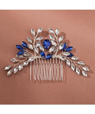 Bridal Wedding Hair Comb Bridal Hair Comb Wedding Vintage Insert Comb Headdress Insert Comb for Women and Girls 11.5x7cm Silver - Buy Online on GoSupps.com