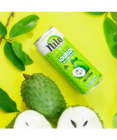 Nilo Soursop Juice - 100% Real Guanabana Graviola - No Added Sugar - Not From Concentrate - 10.8 oz (Pack of 12) - Buy Online on GoSupps.com