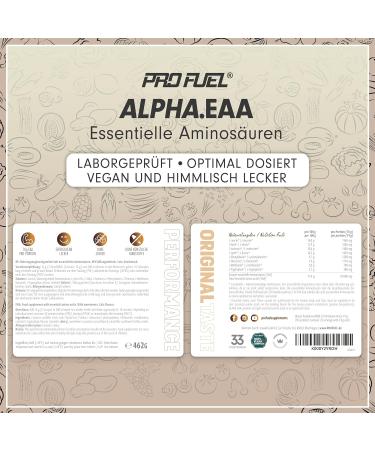 Alpha EAA Powder 462g - Delicious Cola Amino Drink | All 8 Essential Amino Acids Vegan EAA Supplement Made in Germany - Buy Online on GoSupps.com