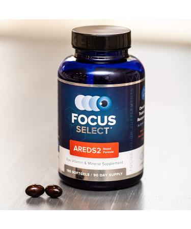 Focus Select AREDS2 Eye Vitamin-Mineral Supplement - 180 ct. 90 Day Supply - Low Zinc Formula for Eye Health - Buy Online on GoSupps.com