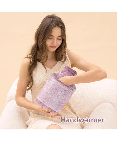 Buy Samply Hot Water Bottle with Soft Cover - 2L Purple | Ideal for Cold Nights - Perfect for Adults & Children - Buy Online on GoSupps.com