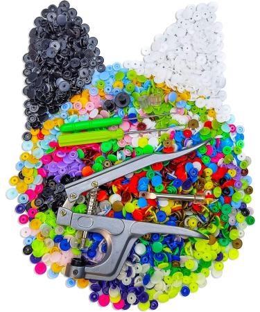 460 Sets TmppDeco Plastic Snaps with Pliers | 24-Colors Snap Fasteners Kit for Sewing, Clothing & Crafting - Buy Online on GoSupps.com