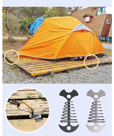 NACETURE Aluminum Tent Rope Tightener with Clips - 10 Pack | Cord Adjuster Tensioners for Outdoor Camping Tents - Buy Online on GoSupps.com