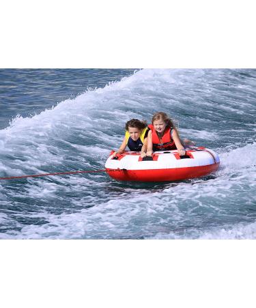 Airhead Hot Shot Towable Tube for Boating | 1-2 Rider Fun on the Water - Buy Online on GoSupps.com