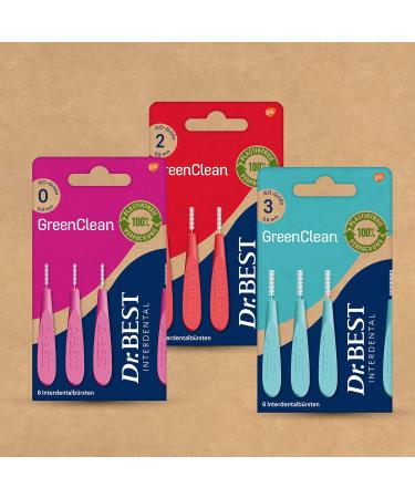 Dr.BEST GreenClean Interdental Brushes Size 5 - 6 Pack for Gentle Tooth Cleaning | International Shipping Available - Buy Online on GoSupps.com