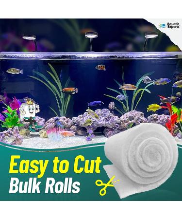 FilterFirst Aquarium Filter Pad Media Roll 12x72 Inches - For Crystal Clear Water in Fish Tanks - Buy Online on GoSupps.com
