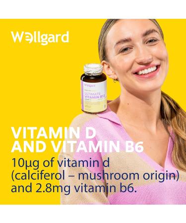 Wellgard Vegan Vitamin B12 High Strength Supplement - Folic Acid, Vitamin B6 & D3 - Made in UK - Buy Online on GoSupps.com