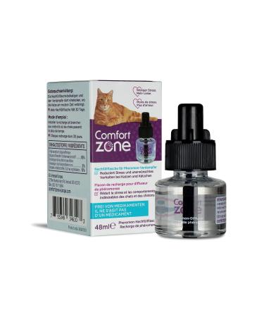 1 refill pack (30 days) for Comfort zone diffuser pheromones for a relaxed home - reduces stress mark scratch and other problematic behaviors.