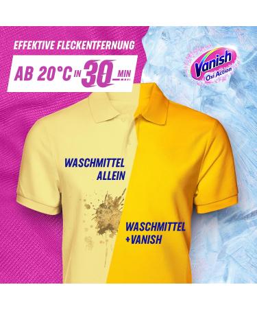 Vanish Oxi Action Gel Pink 750ml - Stain Remover & Laundry Booster for Colored Clothes - Chlorine-Free Solution - Buy Online on GoSupps.com