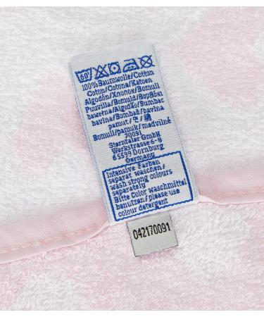 Sterntaler Hooded Bath Towel Emmi Girl - 100x100 cm Pink Cotton for Babies (0 Months+) - Buy Online on GoSupps.com