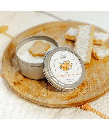 Creative Home Christmas Cookies Candle | 100% Vegan Soy Wax | 45-Hour Burn | 180ml Aromatic Gift | Relaxation & Decoration - Buy Online on GoSupps.com