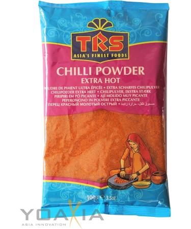  TRS 10 x 100g TRS Extra Sharp Chilli Powder / Chilli Powder Extra Hot + Small Lucky Case - Wooden Doll - Buy Online on GoSupps.com
