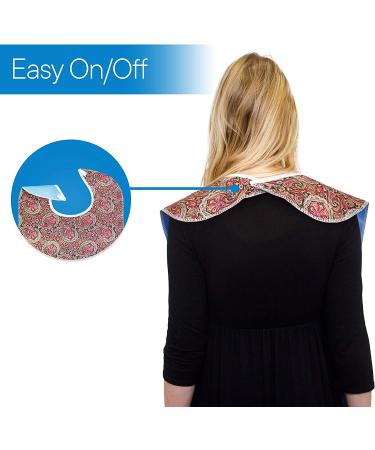 RMS 3 Pack Adult Bib with Crumb Catcher, Waterproof Clothing Protector (34x18) - Butterfly/Blue Rose/Heritage - Buy Online on GoSupps.com