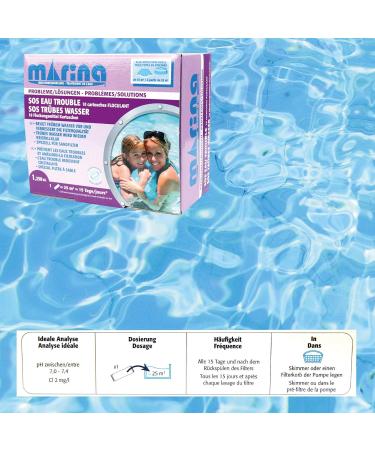 Buy Bestgoodies Marina SOS Cloudy Water - 10 Flocculant Cartridges | Chlorine-Free Milky Water Shock Treatment - 1.25kg for International Shipping - Buy Online on GoSupps.com