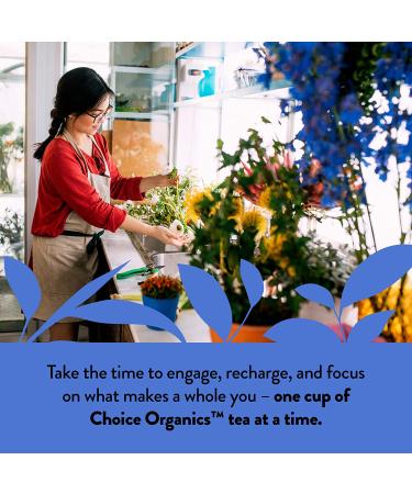 Choice Organics Organic Decaffeinated Earl Grey Tea - 16 Fair Trade Black Tea Bags with Bergamot - Compostable Pack - Buy Online on GoSupps.com