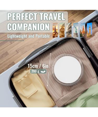 Auxmir Make Up Mirror with 10x Magnification Bathroom Makeup Mirror Round with 3 Suction Cups - Buy Online on GoSupps.com