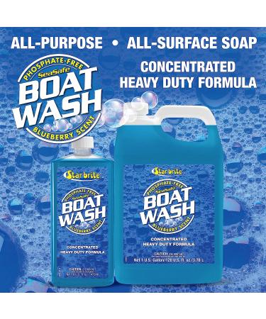 STAR BRITE Concentrated Boat Wash - 16 Oz - Cleans Fiberglass, Painted Surfaces, Vinyl, Plastic, Rubber, Aluminum, Teak, Plexiglass & More - Buy Online on GoSupps.com