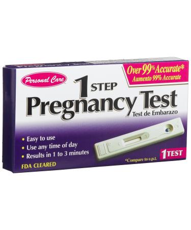 Personal Care Pregnancy Test  Fast  Accurate and Easy to Use 1 Ct.
