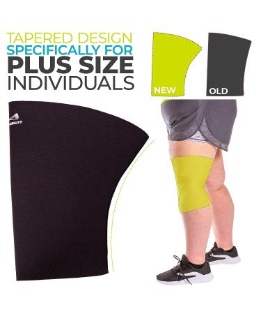 BraceAbility 6XL Plus Size Neoprene Knee Sleeve - Compression Support for Arthritis Joint Pain in Bariatric Individuals - Buy Online on GoSupps.com