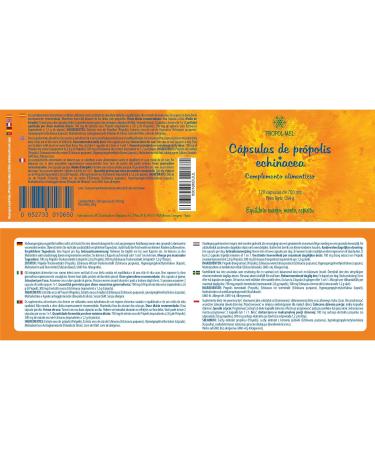 Propolis capsules + Echinacea. 120 capsules x 500 mg (350 mg Propolis + 150 mg Echinacea). Dietary supplement that helps activate the immune system. - Buy Online on GoSupps.com