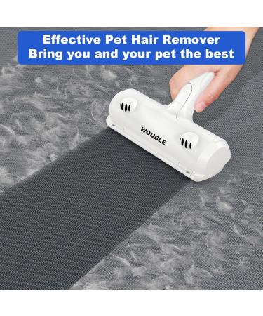 Pet Hair Remover Roller - Self-Cleaning Brush for Dogs and Cats - Removes Fur from Furniture, Carpets, and Laundry - Reusable - White - Buy Online on GoSupps.com