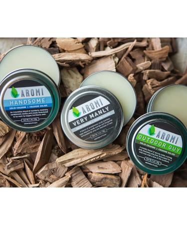 Fresh Woodsy Solid Cologne for Men | 1.0 oz Aromi 5 (Very Manly) | Vegan & Cruelty-Free | Portable & Travel-Friendly | Stocking Stuffer - Buy Online on GoSupps.com