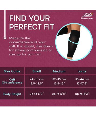 Modetro Sports Calf Compression Sleeve for Men Women 2 Pack Calf Support for Running Fitness and Shin Splints Footless Leg Socks for Torn Muscle Pain Relief (Black M) M ( 1 Pair ) Black - Buy Online on GoSupps.com