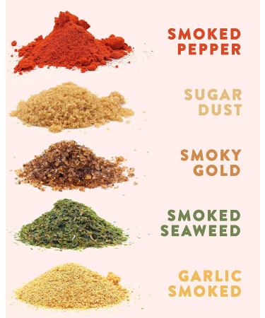 Smoke Aroma Spice Gift Set | 5 Noble Smoky Spices & Recipes | Perfect Vegan Birthday Gift for Grill Lovers - Buy Online on GoSupps.com