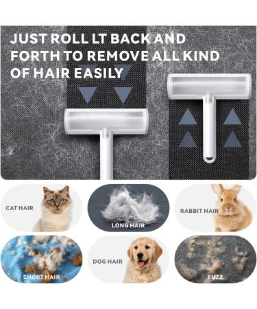 Baytion Pet Hair Remover Roller - Self-Cleaning Brush for Dogs & Cats - Easy Fur Removal from Furniture, Car Seats, Rugs & More - Buy Online on GoSupps.com