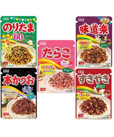 Furikake Japanese Condiment to Sprinkle For Bento Rice, Assorted Flavors - Noritama, Ajidouraku, Katsuo, Sukiyaki, Tarako - 5