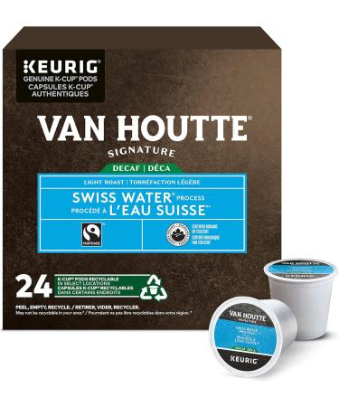 Van Houtte Swiss Water Decaf Fair Trade Organic K-Cup Coffee Pods 24 Count For Keurig Coffee Makers & Original House Decaf K-Cup Coffee Pods 24 Count For Keurig Coffee Makers - Buy Online on GoSupps.com