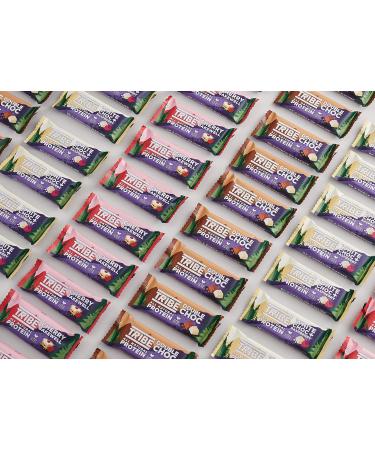 TRIBE Energy Bar with Natural Plant Protein - White Chocolate + Raspberry (16 x 50g) - Buy Online on GoSupps.com